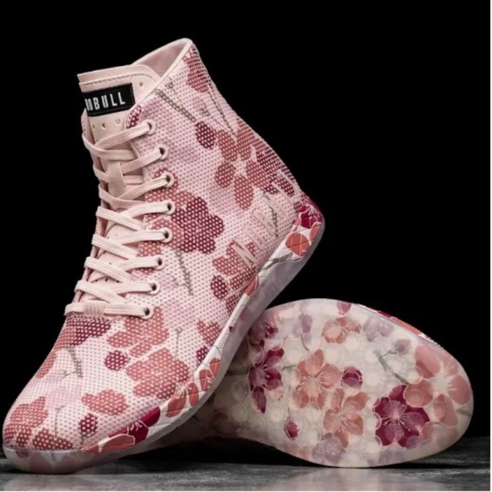 NOBULL Pink Floral High-Top Athletic Shoes